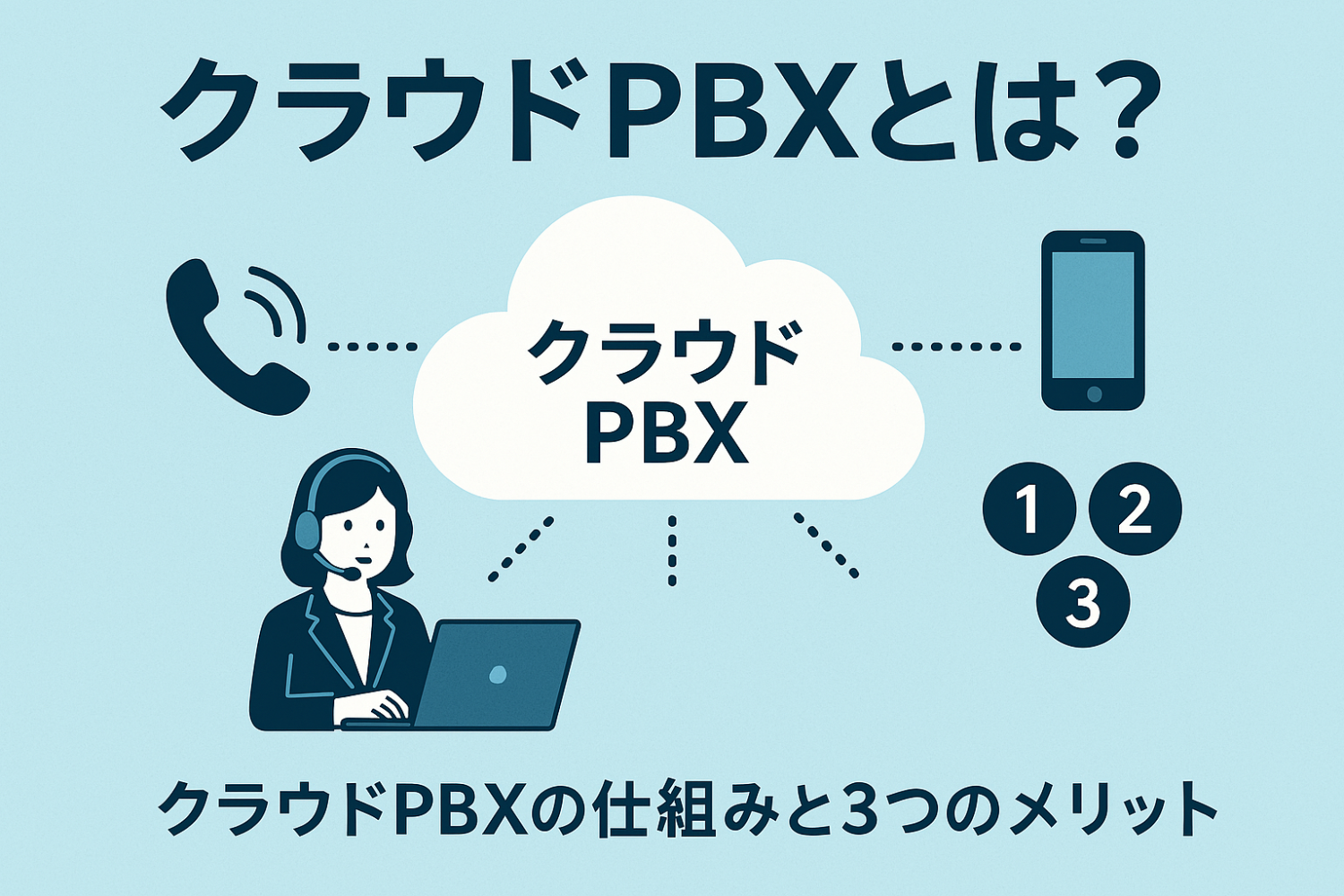 クラウドPBXとは?クラウドPBXの仕組みと3つのメリット!